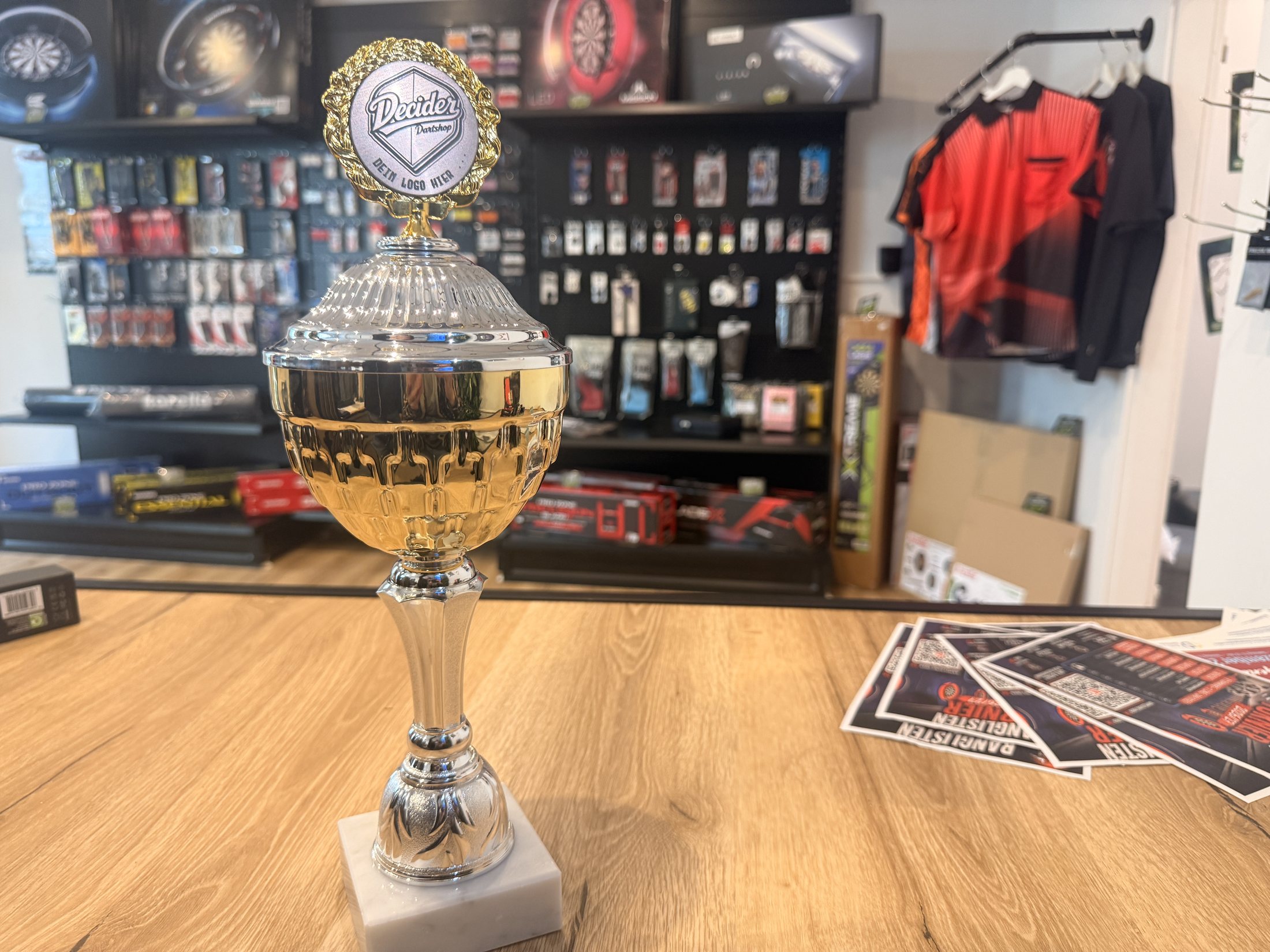 Pokal als Beispiel für Gravuren