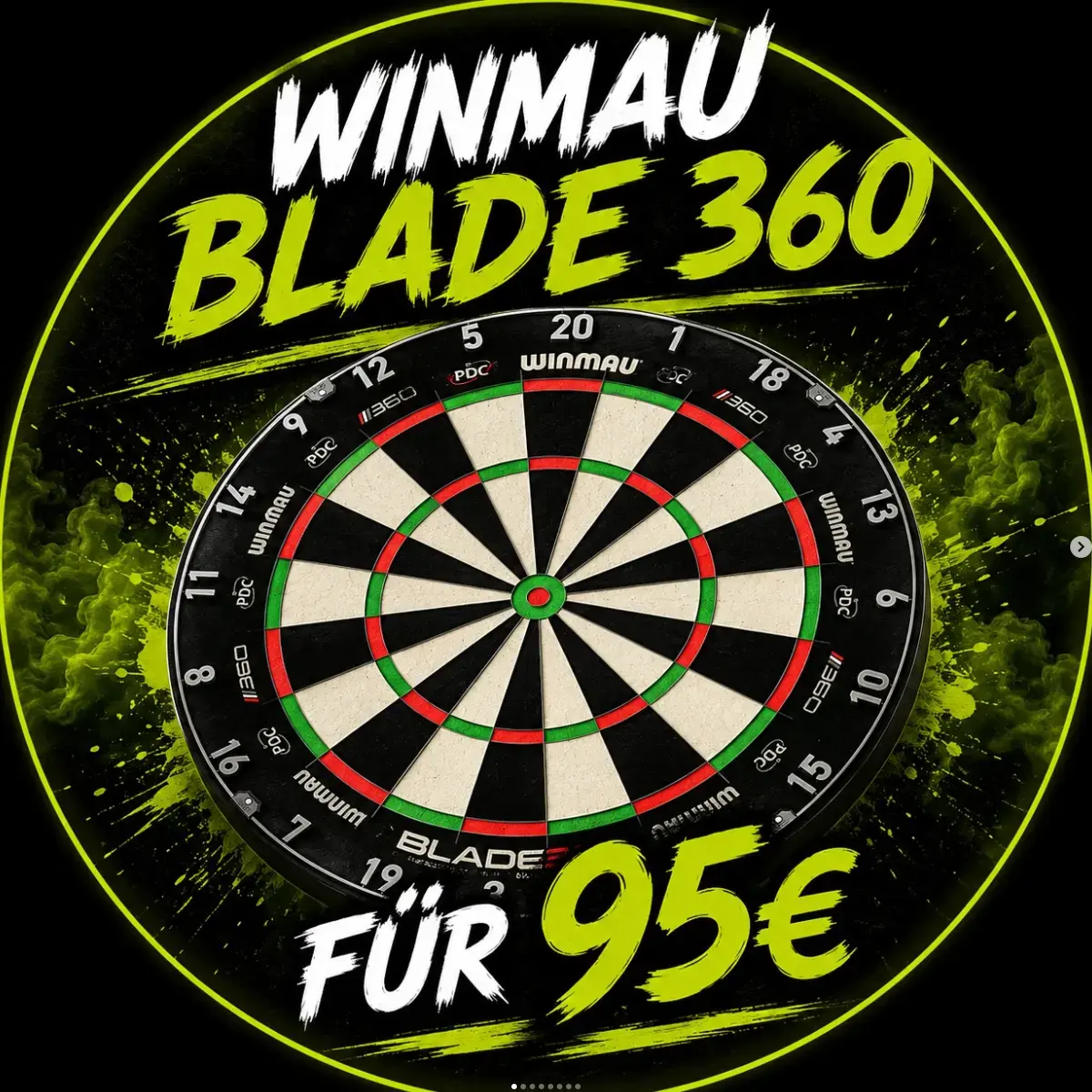 Winmau Blade 360 Dartboard Angebot für 95 Euro